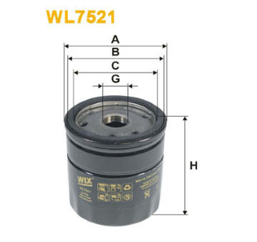 Olejový filtr WIX FILTERS WL7521