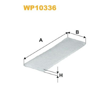 Filtr, vzduch v interiéru WIX FILTERS WP10336