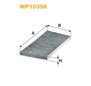 Filtr, vzduch v interiéru WIX FILTERS WP10358