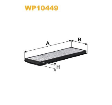 Filtr, vzduch v interiéru WIX FILTERS WP10449