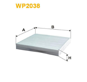Filtr, vzduch v interiéru WIX FILTERS WP2038