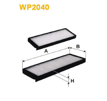 Filtr, vzduch v interiéru WIX FILTERS WP2040