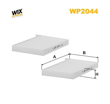 Filter vnútorného priestoru WIX FILTERS WP2044