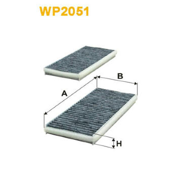 Filtr, vzduch v interiéru WIX FILTERS WP2051