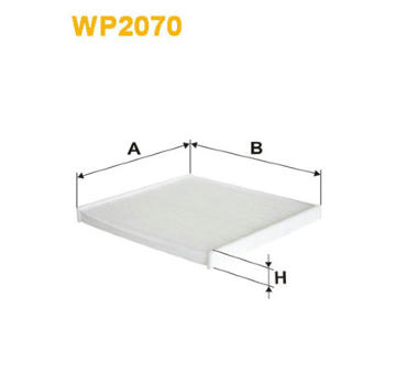 Filtr, vzduch v interiéru WIX FILTERS WP2070