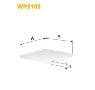 Filter vnútorného priestoru WIX FILTERS WP2102