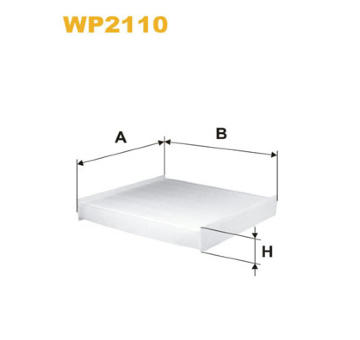 Filtr, vzduch v interiéru WIX FILTERS WP2110