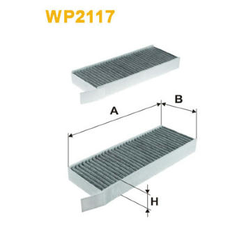 Filtr, vzduch v interiéru WIX FILTERS WP2117