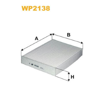 Filtr, vzduch v interiéru WIX FILTERS WP2138