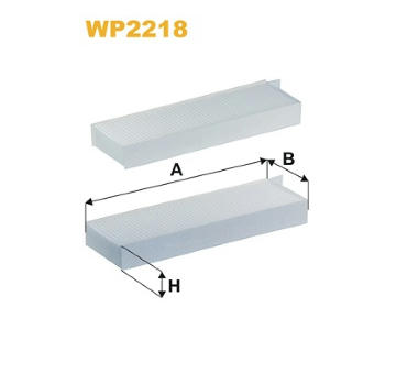 Filtr, vzduch v interiéru WIX FILTERS WP2218