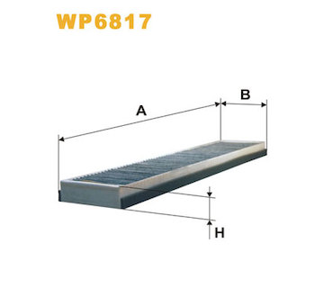 Filtr, vzduch v interiéru WIX FILTERS WP6817