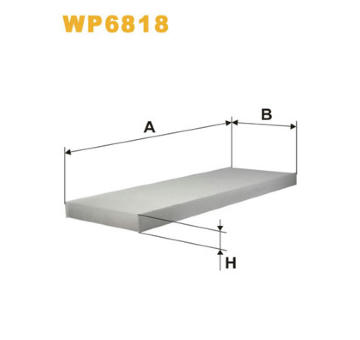 Filtr, vzduch v interiéru WIX FILTERS WP6818