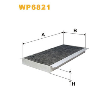 Filtr, vzduch v interiéru WIX FILTERS WP6821