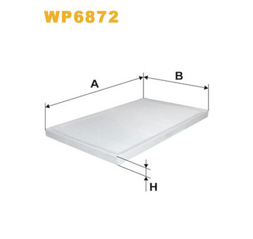 Filtr, vzduch v interiéru WIX FILTERS WP6872