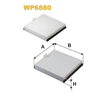Filtr, vzduch v interiéru WIX FILTERS WP6880