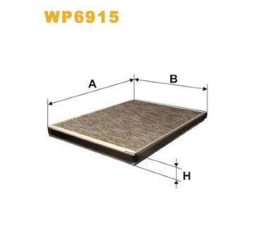 Filtr, vzduch v interiéru WIX FILTERS WP6915