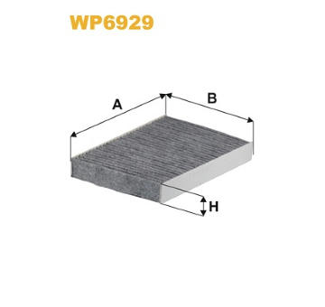 Filtr, vzduch v interiéru WIX FILTERS WP6929