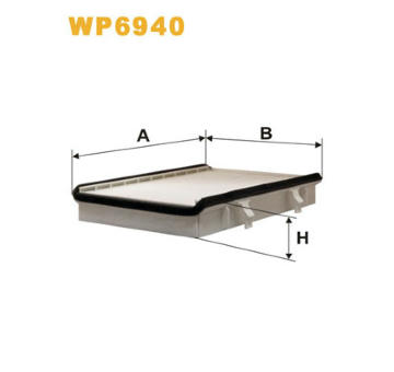 Filtr, vzduch v interiéru WIX FILTERS WP6940