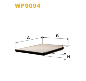 Filtr, vzduch v interiéru WIX FILTERS WP9094