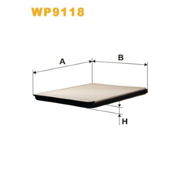 Filtr, vzduch v interiéru WIX FILTERS WP9118