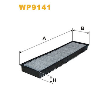 Filtr, vzduch v interiéru WIX FILTERS WP9141