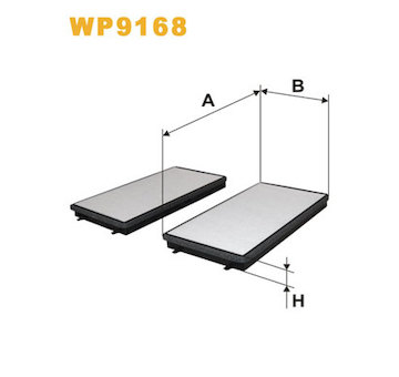 Filtr, vzduch v interiéru WIX FILTERS WP9168
