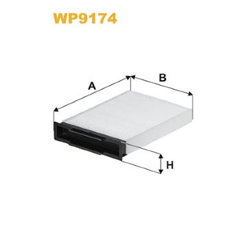 Filtr, vzduch v interiéru WIX FILTERS WP9174