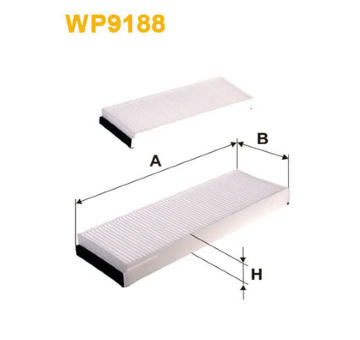 Filtr, vzduch v interiéru WIX FILTERS WP9188