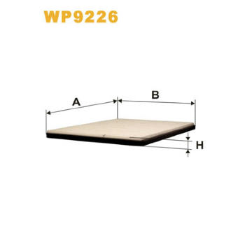 Filtr, vzduch v interiéru WIX FILTERS WP9226