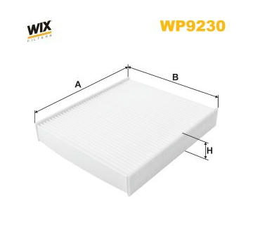 Filtr, vzduch v interiéru WIX FILTERS WP9230