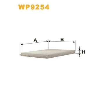 Filtr, vzduch v interiéru WIX FILTERS WP9254