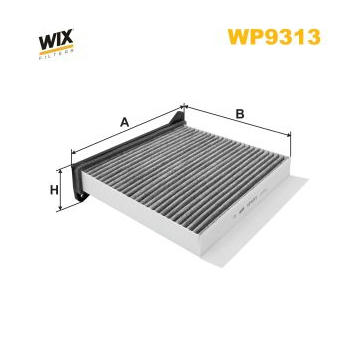 Filtr, vzduch v interiéru WIX FILTERS WP9313