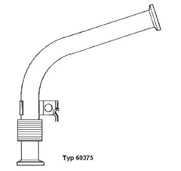 Potrubie AGR-ventilu BorgWarner 60375D