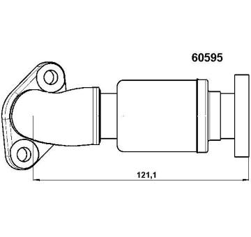 Potrubí, AGR-ventil BorgWarner 60595D