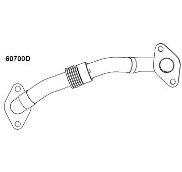 Potrubie AGR-ventilu BorgWarner 60700D
