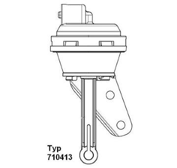 Ventil pro řízení podtlaku, recirkulace výfukových plynů BorgWarner 710413