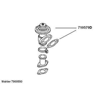 Spätné vedenie výfukových plynov BorgWarner 7900550