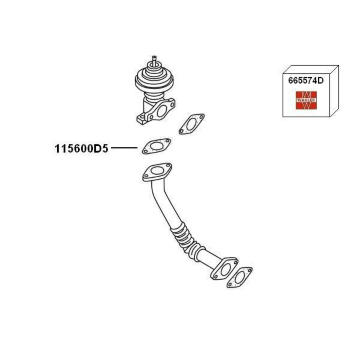 Spätné vedenie výfukových plynov BorgWarner 7900435