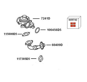 Spätné vedenie výfukových plynov BorgWarner 7900430