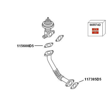 Spätné vedenie výfukových plynov BorgWarner 7900423