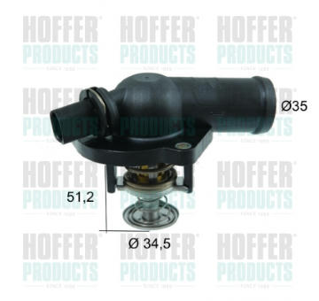 Termostat, chladivo HOFFER 8192730