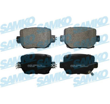 Sada brzdových destiček, kotoučová brzda SAMKO 5SP2267