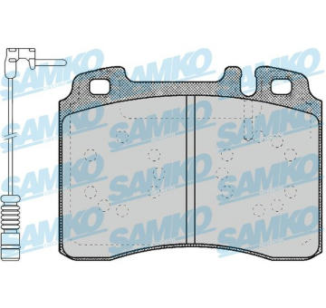 Sada brzdových destiček, kotoučová brzda SAMKO 5SP423A