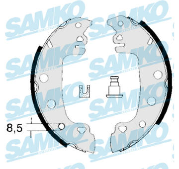 Sada brzdových čelistí SAMKO 80770