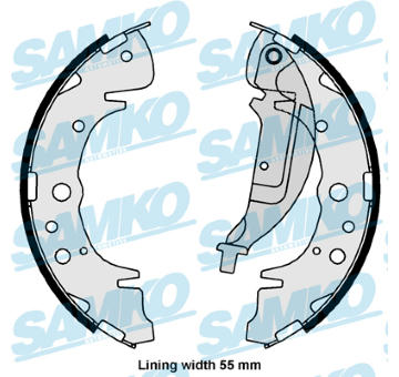Sada brzdových čelistí SAMKO 81061