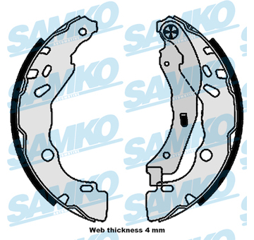 Sada brzdových čelistí SAMKO 81109