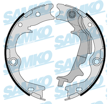 Sada brzdových čelistí, parkovací brzda SAMKO 81116