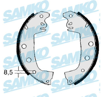 Sada brzdových čelistí SAMKO 82970