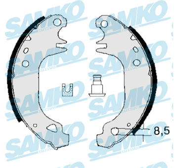 Sada brzdových čelistí SAMKO 83110