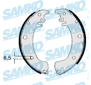 Sada brzdových čelistí SAMKO 83130